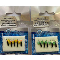 Мормишка  Проф Монтаж Стовпчик 2 флуоросцент котяче око 0,5g