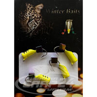 Стовпчик Winter Baits зі спилом кольоровий з кубиком "Хамелеон" Ø 3 жовтий Вага: 0.9 г №120