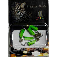 Стовпчик Winter Baits зі спилом кольоровий з кулькою Ø 2,5 зелений Вага: 0.6 г №115