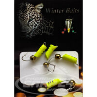 Стовпчик Winter Baits зі спилом кольоровий з кулькою Ø 2,5  жовтий Вага: 0.6 г №117