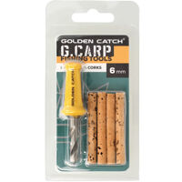 Свердло з корковими паличками GC G.Carp Bait Drill & Corks 6мм