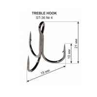 Тройной крючок ST-36 №4 (1 шт.)