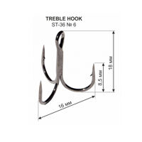 Тройной крючок ST-36 №6 (1 шт.)