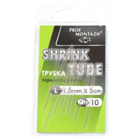 Трубка термозбіжна прозора 2,5мм. L-5см. 10 шт.