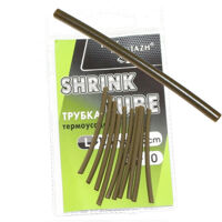 Трубка термозбіжна зелена 2мм. L-5см. 10 шт,