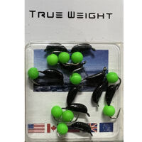 Мормишка вольфрамова True Weight "БАНАН" ЯДРЕНИЙ ОЧ ЗЕЛЕНИЙ НЕОН d2,5 мм Вага: 0.65 г №