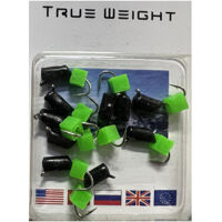 Мормишка вольфрамова True Weight "Гвоздекубик" d2,5мм Кубик Зелений Флюорисцент Вага: 0.65 г №