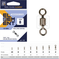 Вертлюг ZEOX Rolling Swivel 101BN №8(10шт)