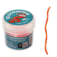 Вiброхвiст Flagman Blood Worm Red size-L 50pcs