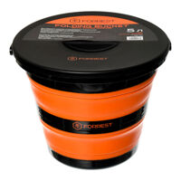 Ведро силиконове с крышкой Forrest Folding Bucket Orange with cover 5л