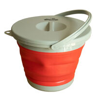 Відро TRAMP складане силіконове з кришкою 5л, Червоне