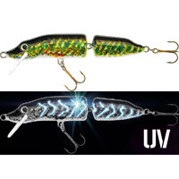 Воблер Jaxon HS Pike Fat UV 2 секції 10cm колір P, вага 10g загл. 0,5-1,6m плав.