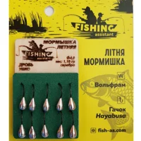 Блешня вольфрамова Winter Star літня Крапля вушко 1,10 гр колір: срібло