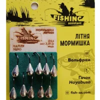 Блешня вольфрамова Winter Star літня Крапля вушко 2,45 гр колір: срібло