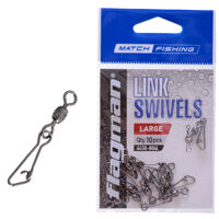 Фидерная застежка с вертлюгом Flagman Link Swivels L