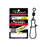 Застібка з вертлюжком Intech Quick lock Snap Rolling Matt black (5 шт) #00