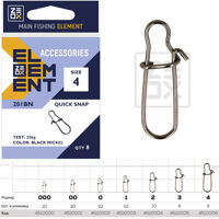 Застібка американка ZEOX Quick Snap 201BN №000(10шт)