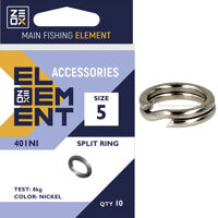 Заводне кільце ZEOX Split Ring 401NI №5(10шт)