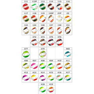 Банан W Spider ризький (фарбування) колір 377 2,5мм гачок Maruto (Вага: 0,4г) №40 (за 1шт)