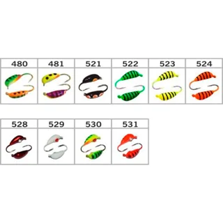 Банан W Spider Спортивний з вушком (пок.с камнем UV) фосфор колір 529 2,5мм гачок Maruto (Вага: 0,43г) №45 (за 1шт)