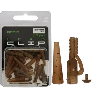 Безпечна кліпса Brain Lead Clip With Cone 25+22mm Camo (10 шт/уп) SGXA-CA02