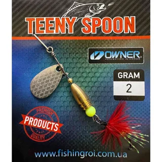 Блешня Fishing ROI Teeny Spoon Indiana 2,0г 001 Fly R