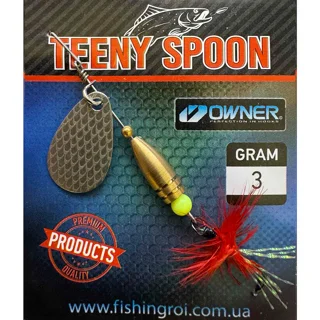 Блешня Fishing ROI Teeny Spoon Indiana 3,0г 001 Fly R