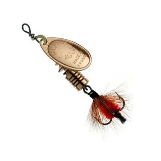 Блешня Mepps Aglia Mouche #1 3.6гр Gold/Red Fly