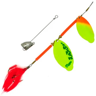 Блешня Mepps Tandem Brochet №3 27г AG/Orange-Chartreuse