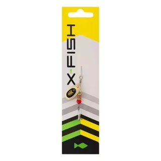 Блесна X-Fish Spike №1 2.5g Gold black lime