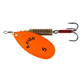 Блесна X-Fish Stark №5 14g Nikel UV orange