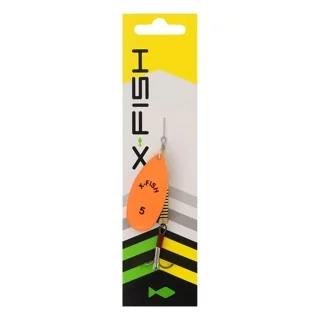 Блесна X-Fish Stark №5 14g Nikel UV orange