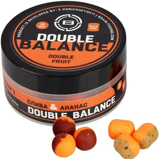 Бойли Brain Double Balance Double Fruit (cлива + ананас) 10+8х12mm