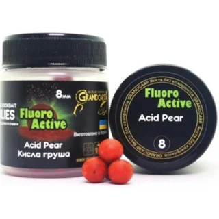 Бойли Grandcarp Флюоро актив Кисла груша 8 мм 60 шт