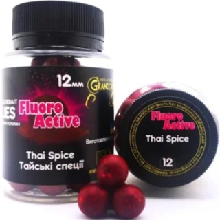 Бойли Grandcarp Флюоро актив Тайські Спеції 12 мм 60 шт