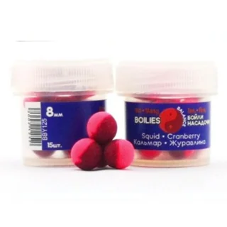 Бойли Grandcarp Інь-янь Кальмар•Журавлина 8 мм 15 шт