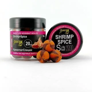 Бойли насадочні варені Креветка&bull;Спеції серія Tactic &Oslash;20 мм