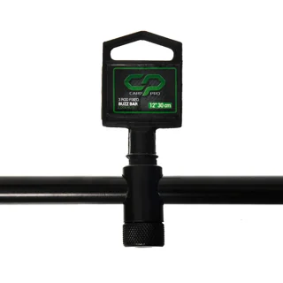 Буз-бар на 3 вудлища Carp Pro 3 Rod Fixed Buzz Bar Lock-Nut 12&quot; 30см алюмiнiй з контргайкою