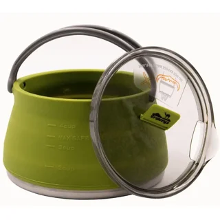 Чайник TRAMP силіконовий з металевим дном 1л Зелений