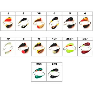 Часничинка W Spider з отвором (фосфор фарбування) колір 3P 3мм гачок Maruto (Вага: 0,58г) №38 (за 1шт)