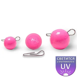 Чебурашка Дніпро-Свинець рожевий розбірний 3г (по 1 шт.)