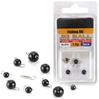 Чебурашка вольфрамовая Black 0.75g (3шт/уп) блистер