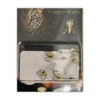 Чорт із петлею з коронкою Winter Baits (короткий) білий Ø 2 Вага: 0.3 г