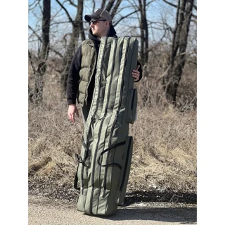 Чохол для вудилищ з котушками на три секції 155см VA (xакі) 155x30x27см