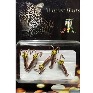 Чорт із петлею Winter Baits (короткий) гальваника Ø 1,5 мідь Вага: 0.2 г №29