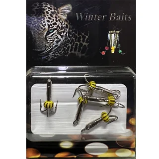 Чорт із петлею Winter Baits (короткий) гальваника Ø 1,5 нікель Вага: 0.2 г №30