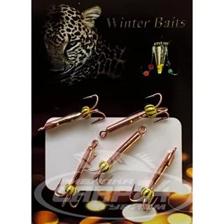 Чорт Winter Baits із петлею (довгий) гальваніка Ø 1,5 мідь Вага: 0.3 г №97