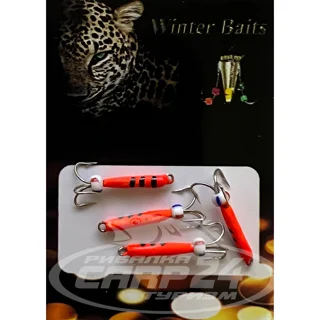 Чорт Winter Baits кольоровий (довгий) Ø 1,5 червоний Вага: 0.3 г №91