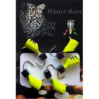 Cтовпчик зі спилом кольоровий з кубиком &quot;Хамелеон&quot; Ø 4 жовтий Вага: 1.2 г №50