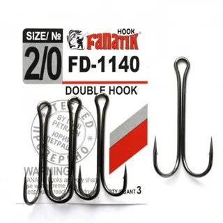 Двойной крючок Fanatik Double Hook FD-1140 №2/0
